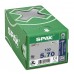 SPAX SCREW 5X70MM FLAT CSK STEEL WIROX T-STAR+ T20 4CUT 100PK
