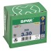 SPAX POZI FLAT CSK YELLOX COATED 3.0 X 30MM 200 PCS