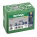 SPAX SCREW 3.5X35MM FLAT CSK STEEL YELLOX X RECESS Z2 4CUT 200PK