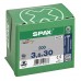 SPAX SCREW 3.5X30MM FLAT CSK STEEL WIROX T-STAR+ T20 4CUT 200PK SPAX SCREW 3.5X30MM FLAT CSK STEEL WIROX T-STAR+ T20 4CUT 200PK