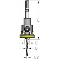 WPW - AFP4004M - 9.5MM DIA. X 4MM X 2.8MM CENTROTEC COMPATIBLE TC COUNTERSINK + STOP